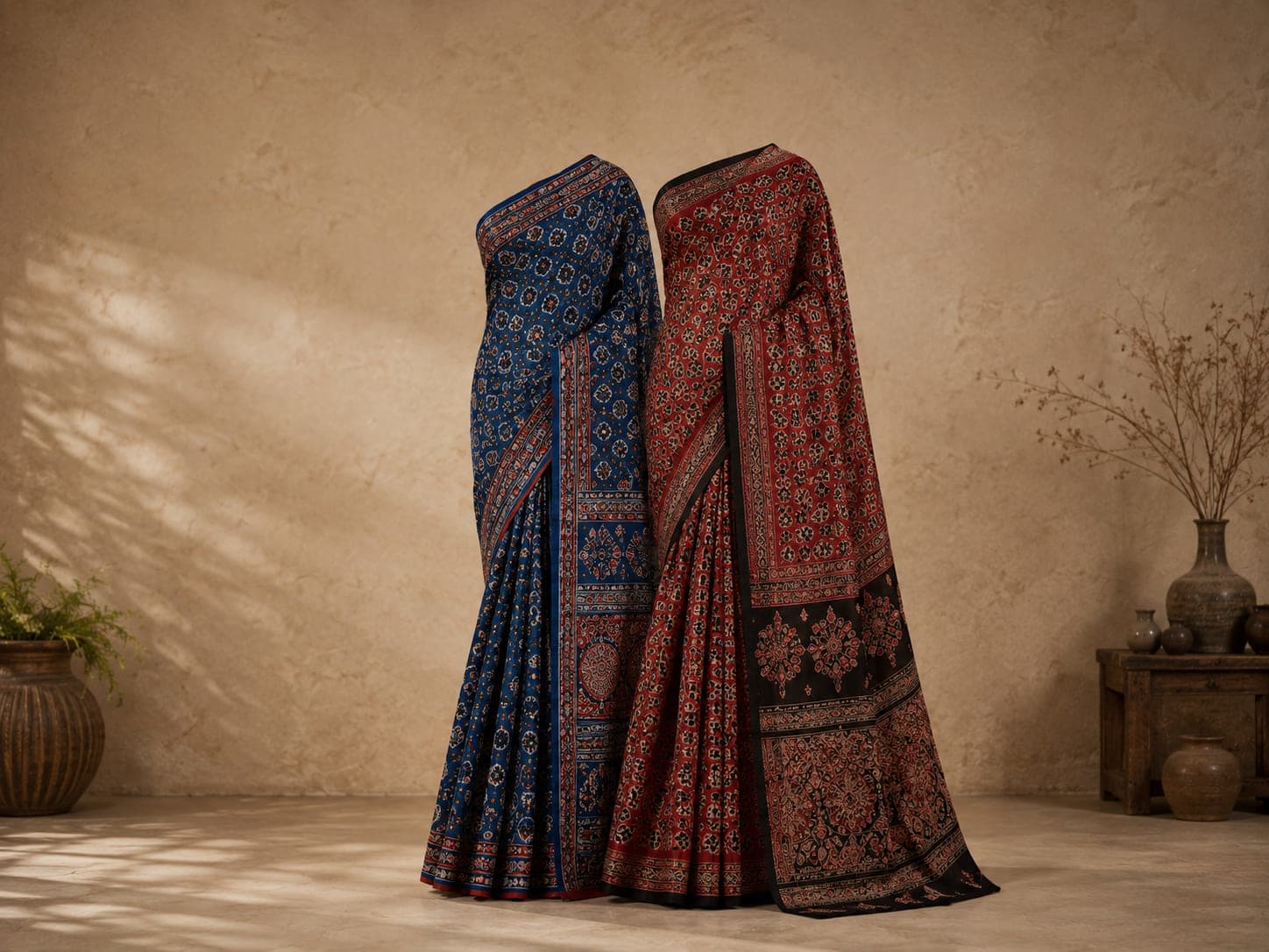 Ajrakh Sarees