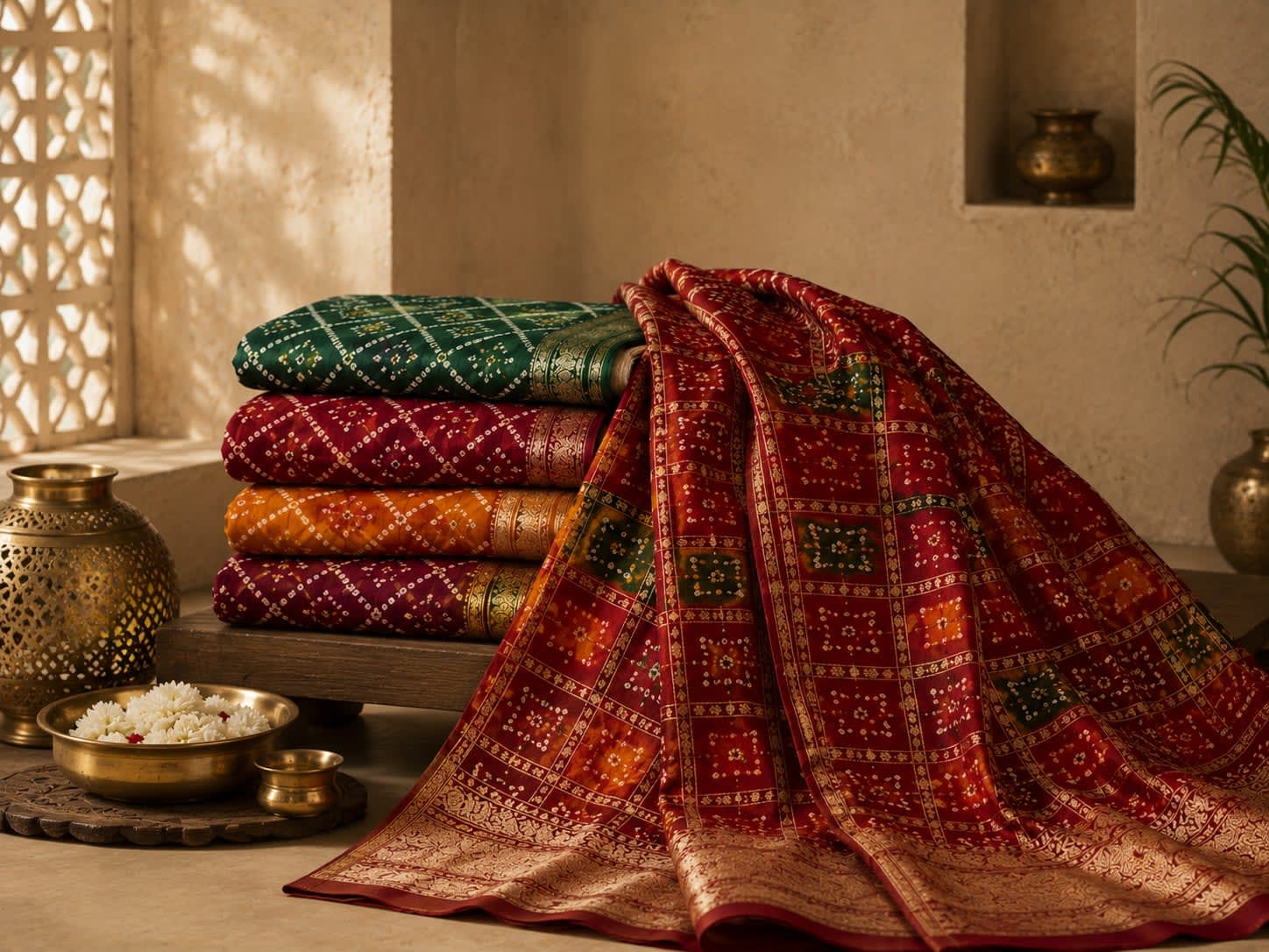 Bandhani Sarees